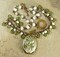 10mm Dark Metallic Olive Green Heart Leaf Beads - One Strand with Apx 50 beads - GB-LB1